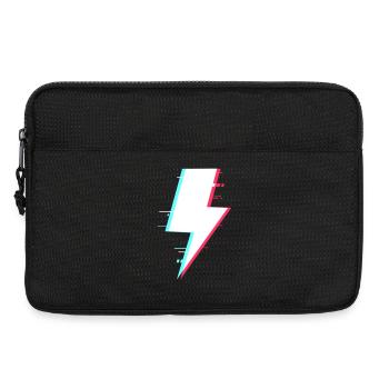 Blitzstil Retro Digitale Beleuchtung - Laptoptasche 13" - Schwarz - Vorne