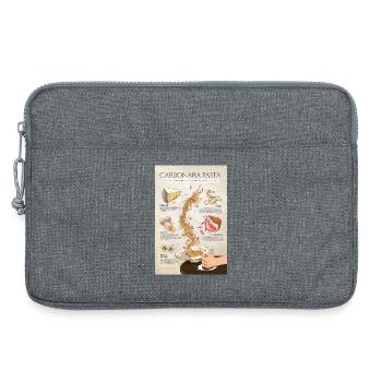 Pasta Carbonara Poster - Laptop bag 13" - heather grey - Front
