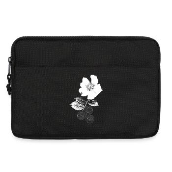 Wildrose mit Triskelion Spirale Trinity Flower - Laptoptasche 13" - Schwarz - Vorne