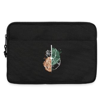 Fox vs Origami weiße Zeichnung - Laptoptasche 13" - Schwarz - Vorne