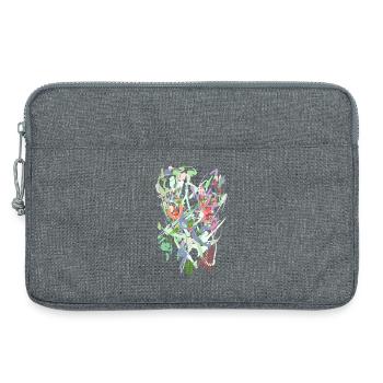 Conception de fond - Pastel - Sacoche pour ordinateur portable 13 pouces - gris chiné - Devant