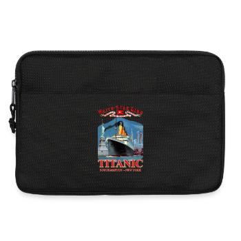 TITANIC NY création Louis RUNEMBERG © Adagp - Sacoche pour ordinateur portable 13 pouces - noir - Devant