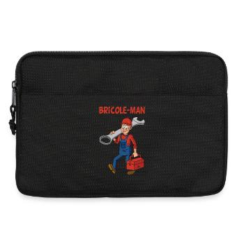 Bricole-man - Sacoche pour ordinateur portable 13 pouces - noir - Devant