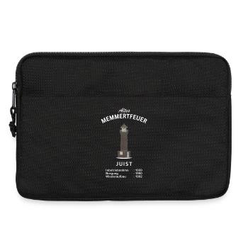Lighthouse Juist, Memmertfeuer, Mer du Nord - Sacoche pour ordinateur portable 13 pouces - noir - Devant