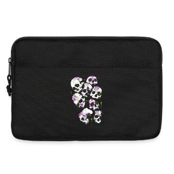 Totenköpfe Totenschädel Halloween Sugar Skulls - Laptoptasche 13" - Schwarz - Vorne