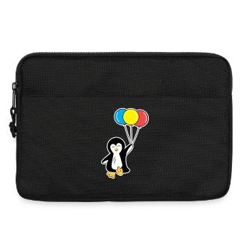 Balloon Penguin Bird Animal Seabird Zoo - Sacoche pour ordinateur portable 13 pouces - noir - Devant