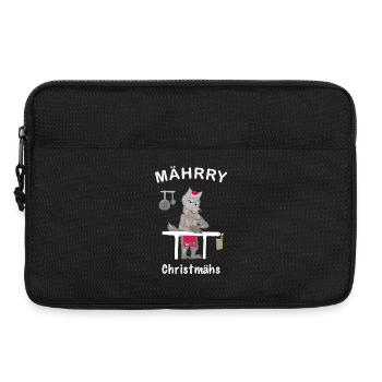 Kultiger Wolf Weihnachtsmütze, MÄHrry Christmähs - Laptoptasche 13" - Schwarz - Vorne