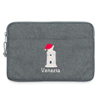 Noël Venise Phare SanGiorgio Maggiore - Sacoche pour ordinateur portable 13 pouces - gris chiné - Devant