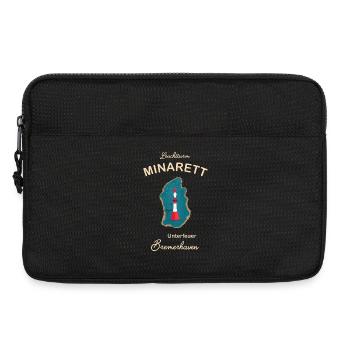 Bremerhaven, lighthouse underfire, minaret, - Laptop bag 13" - black - Front