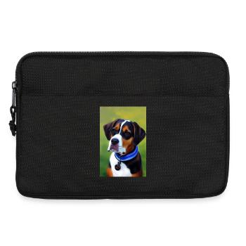 Photo de chien - Sacoche pour ordinateur portable 13 pouces - noir - Devant