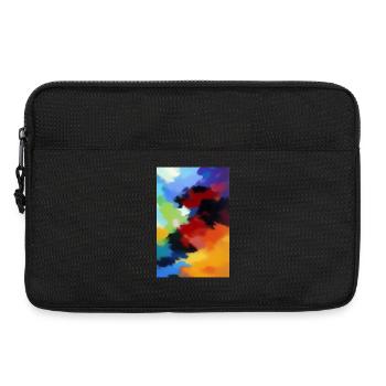 Malerei Muster - Laptoptasche 13" - Schwarz - Vorne