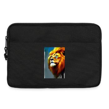 Löwen King - Laptoptasche 13" - Schwarz - Vorne