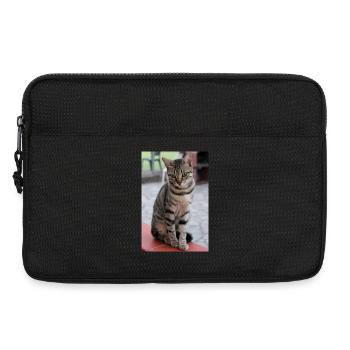 Katze Kätzchen Poster Katzenposter - Laptoptasche 13" - Schwarz - Vorne