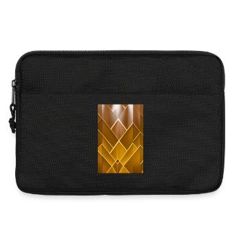 Goldenes Muster - Laptoptasche 13" - Schwarz - Vorne