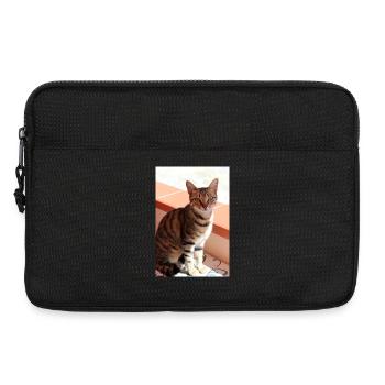 Katze Kätzchen - Laptoptasche 13" - Schwarz - Vorne