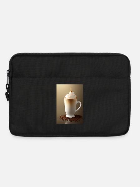 Kaffee, Kaffeebohnen - Laptoptasche 13" - Schwarz