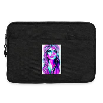 Femme avec des bijoux - Sacoche pour ordinateur portable 13 pouces - noir - Devant