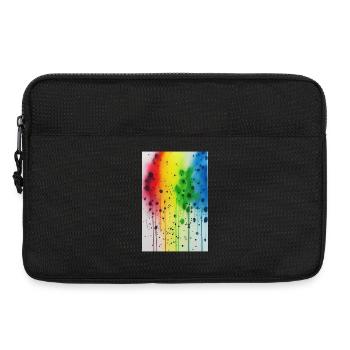 Éclaboussures de peinture - Sacoche pour ordinateur portable 13 pouces - noir - Devant