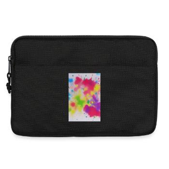 Éclaboussures colorées de couleurs - Sacoche pour ordinateur portable 13 pouces - noir - Devant