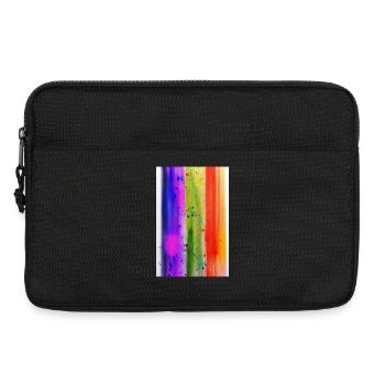 Éclaboussures de peinture - Sacoche pour ordinateur portable 13 pouces - noir - Devant