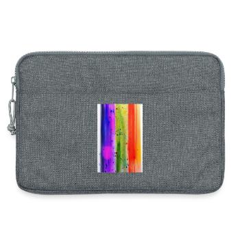 Splashes of paint - Laptop bag 13" - heather grey - Front