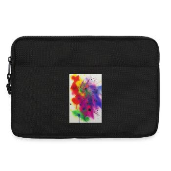 Éclaboussures de peinture - Sacoche pour ordinateur portable 13 pouces - noir - Devant