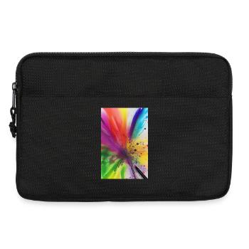 Éclaboussures de couleur - Sacoche pour ordinateur portable 13 pouces - noir - Devant