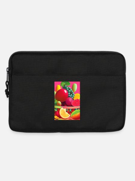Früchte - Laptoptasche 13" - Schwarz