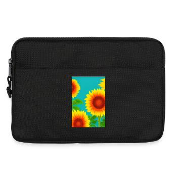 Sunflowers - Laptop bag 13" - black - Front