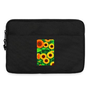 Tournesols - Sacoche pour ordinateur portable 13 pouces - noir - Devant
