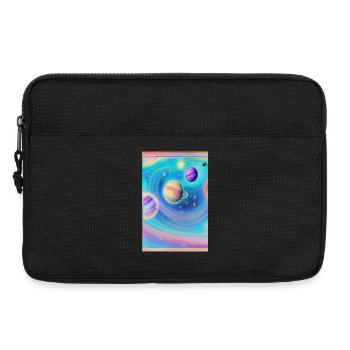 Space and planets - Laptop bag 13" - black - Front