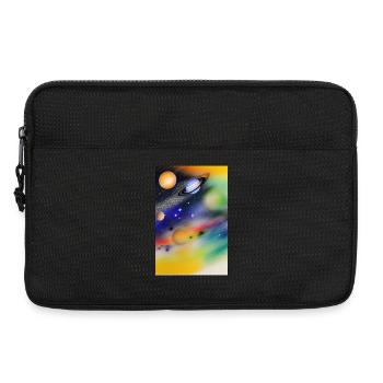 Espace et planètes - Sacoche pour ordinateur portable 13 pouces - noir - Devant