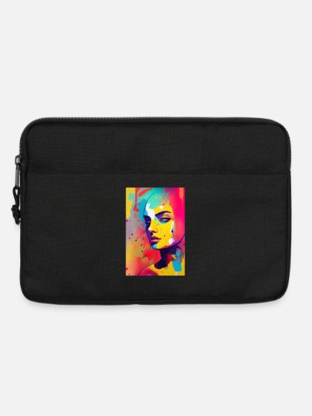 Abstrakte Kunst - Laptoptasche 13" - Schwarz