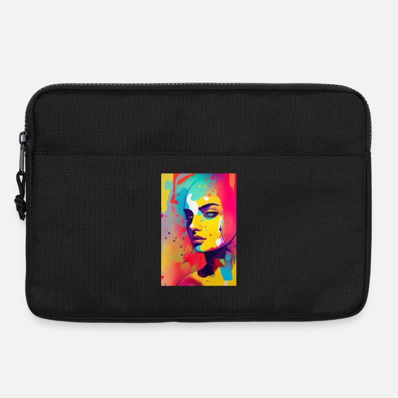 Abstrakte Kunst - Laptoptasche 13" - Schwarz