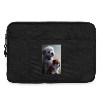Bébé chien - Sacoche pour ordinateur portable 13 pouces - noir - Devant