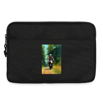 Équitation en motocross - Sacoche pour ordinateur portable 13 pouces - noir - Devant