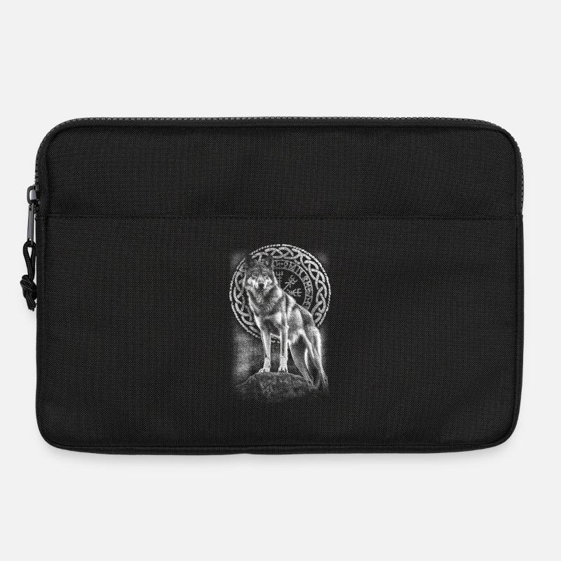 Wolf Vegvisir Rune - Laptop bag 13" - black