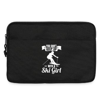 Ski Girl - Laptop bag 13" - black - Front