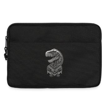 Portrait d'un Dinosaure T-Rex - Sacoche pour ordinateur portable 13 pouces - noir - Devant