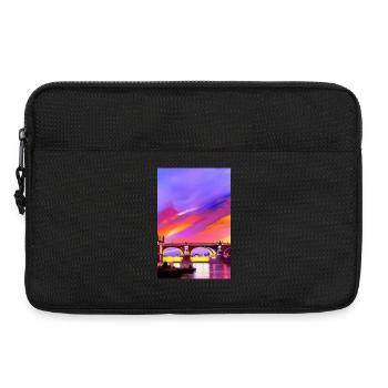 Brücken in London - Laptoptasche 13" - Schwarz - Vorne