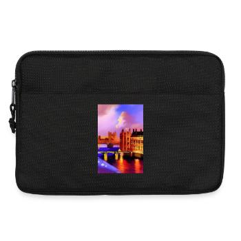 Brücken in London - Laptoptasche 13" - Schwarz - Vorne