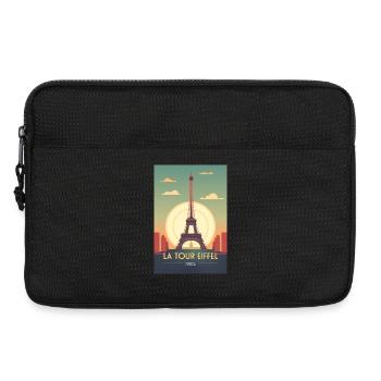Tour Eiffel - Sacoche pour ordinateur portable 13 pouces - noir - Devant