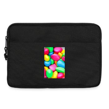 Bunte Bonbons - Laptoptasche 13" - Schwarz - Vorne