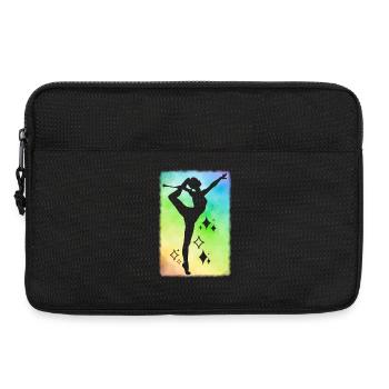 Twirler raindow background - Laptop bag 13" - black - Front