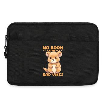 Pas de place pour la mauvaise humeur - Quokka - Sacoche pour ordinateur portable 13 pouces - noir - Devant
