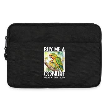 Buy me a parakeet and we can talk Conure - Laptop bag 13" - black - Front