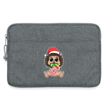 Leo Baby Christmas - Laptop bag 13" - heather grey - Front