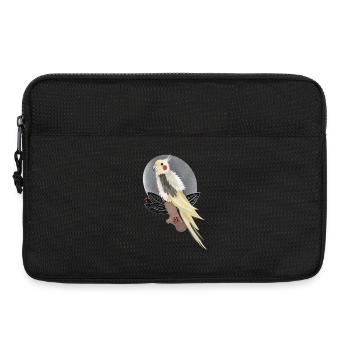 cockatiel cockatoo illustration - Laptop bag 13" - black - Front
