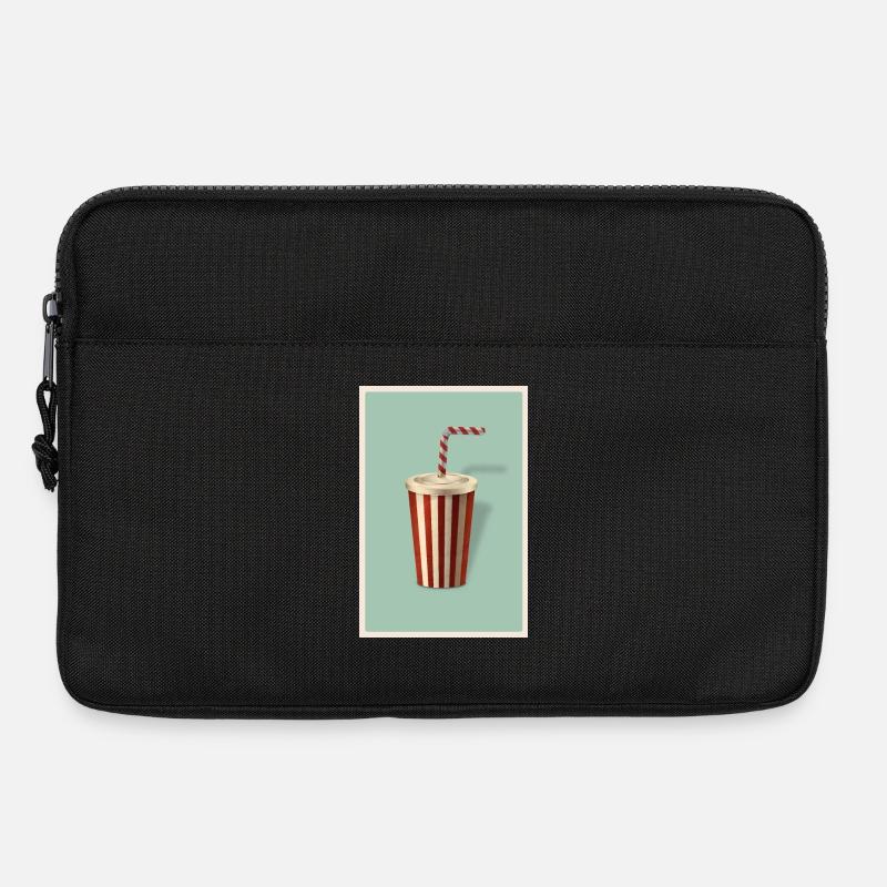 Boisson gazeuse au style rétro - Sacoche pour ordinateur portable 13 pouces - noir
