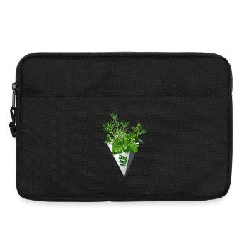 Herbes à emporter - impression amusante pour les gourmets - Sacoche pour ordinateur portable 13 pouces - noir - Devant